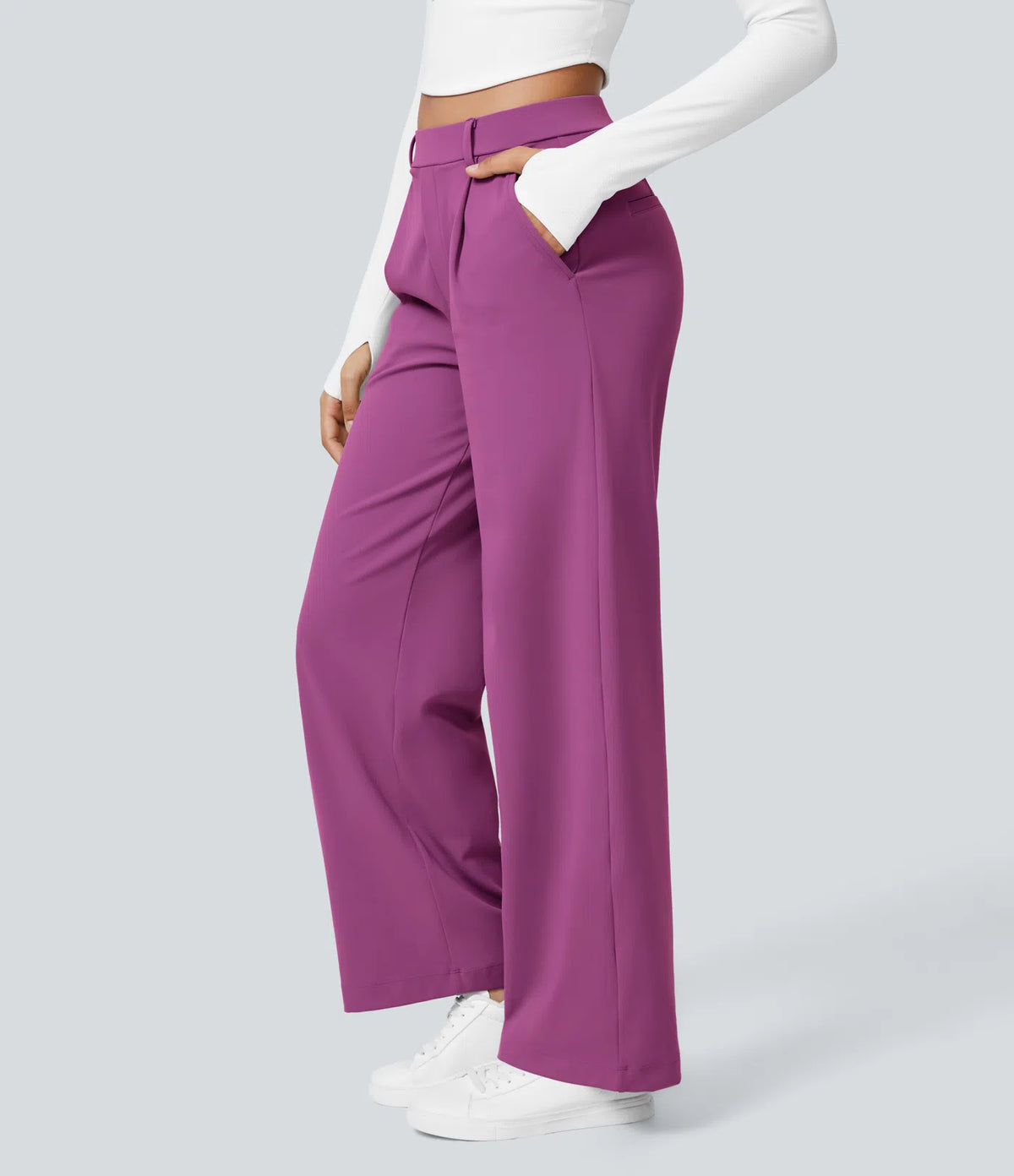 Pantalon Tailleur Large Fluide