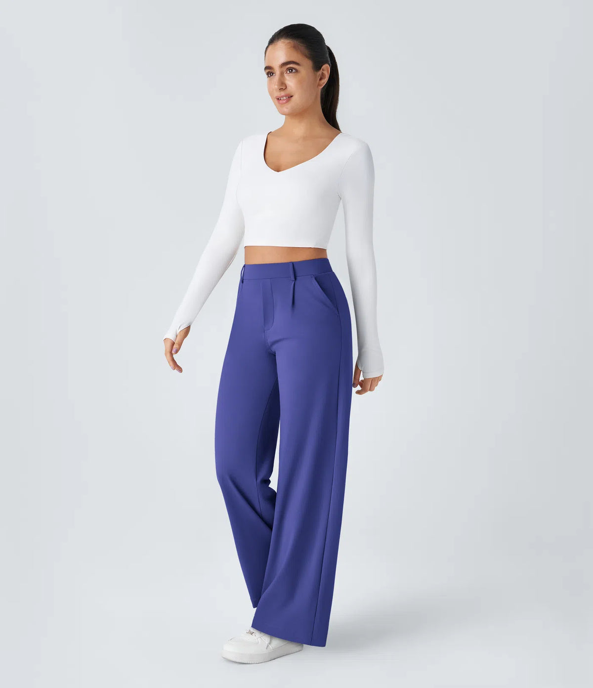Pantalon Tailleur Large Fluide