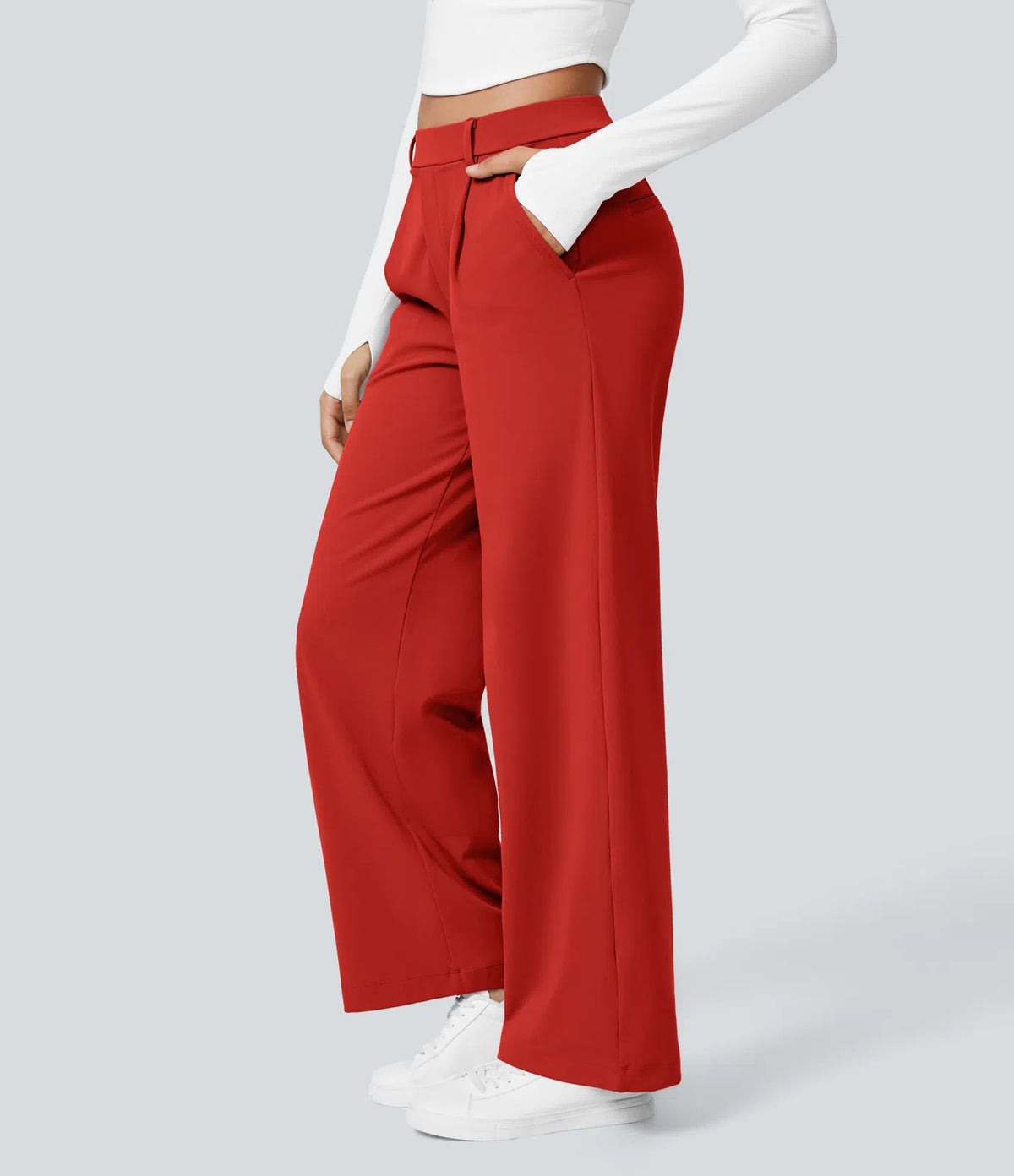Pantalon Tailleur Large Fluide