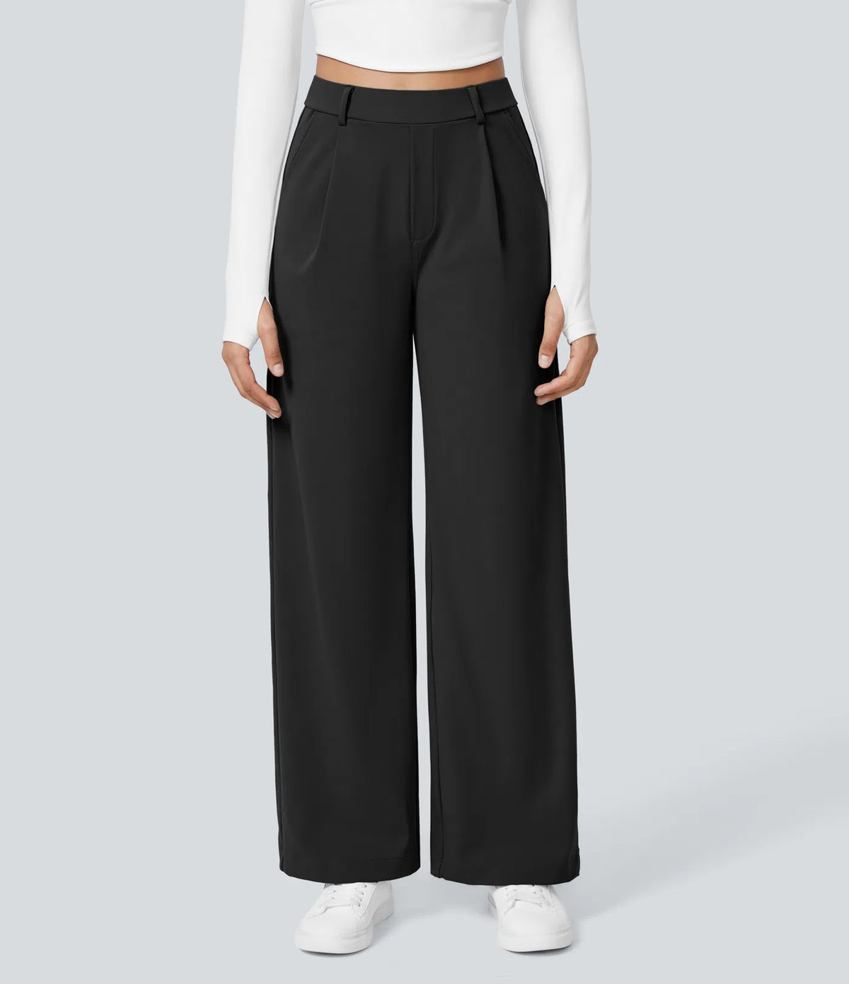 Pantalon Tailleur Large Fluide