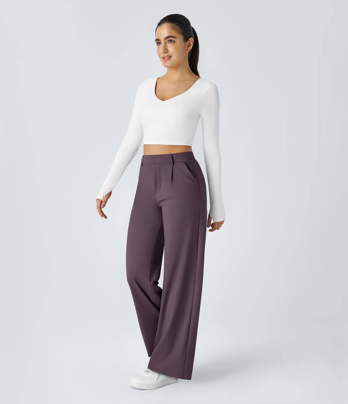 Pantalon Tailleur Large Fluide