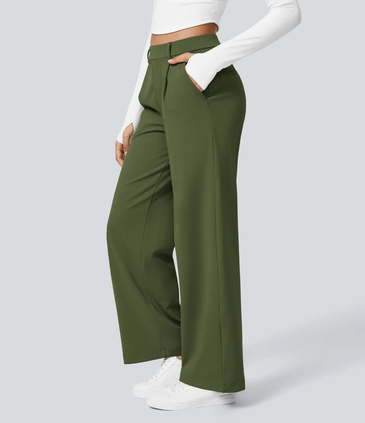 Pantalon Tailleur Large Fluide