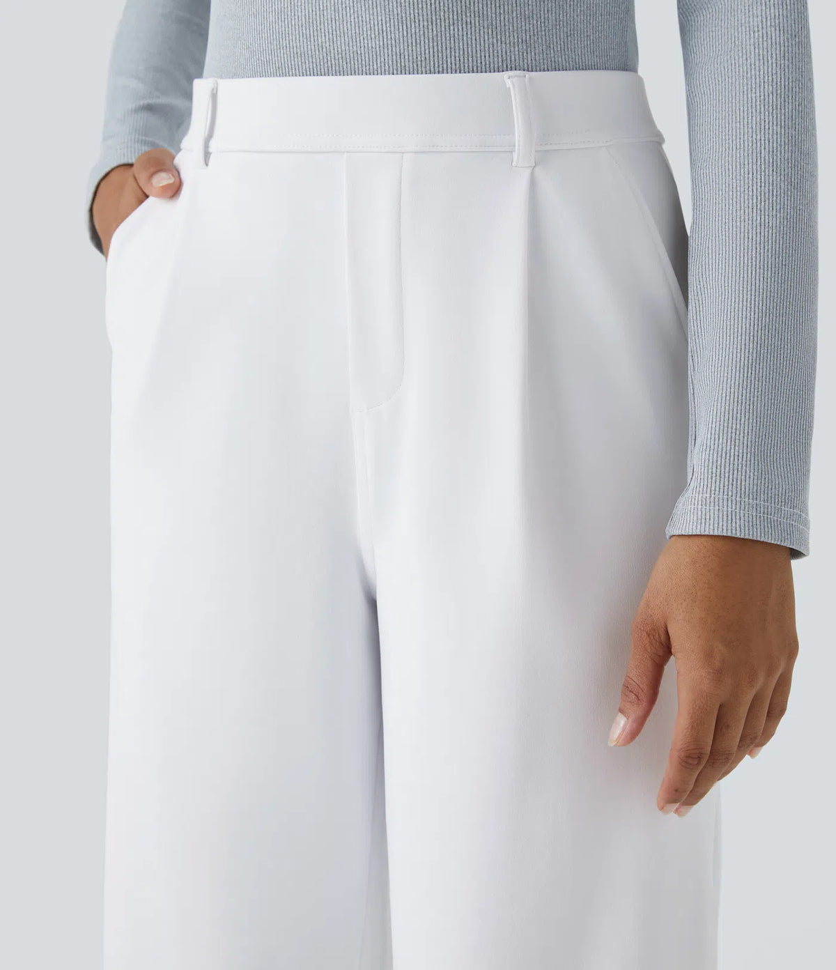 Pantalon Tailleur Large Fluide