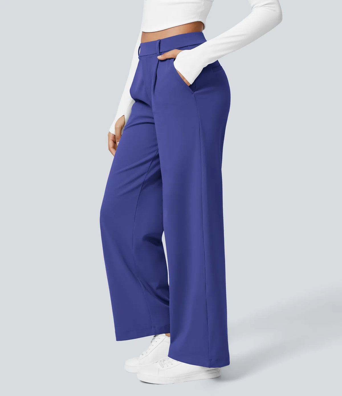 Pantalon Tailleur Large Fluide