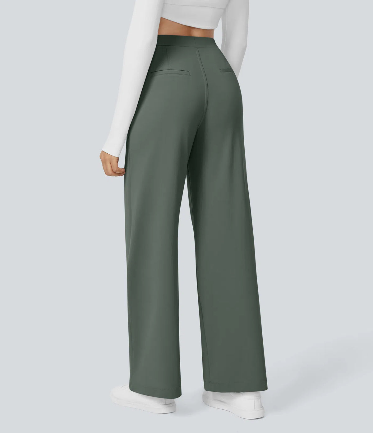 Pantalon Tailleur Large Fluide
