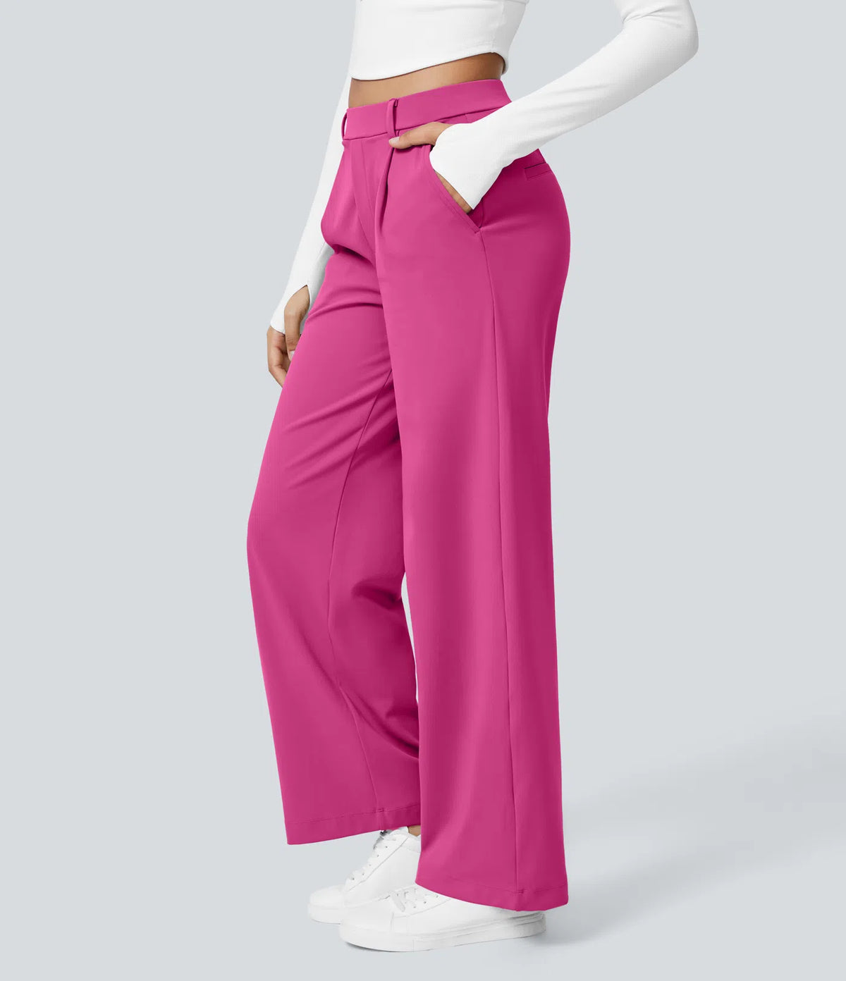 Pantalon Tailleur Large Fluide