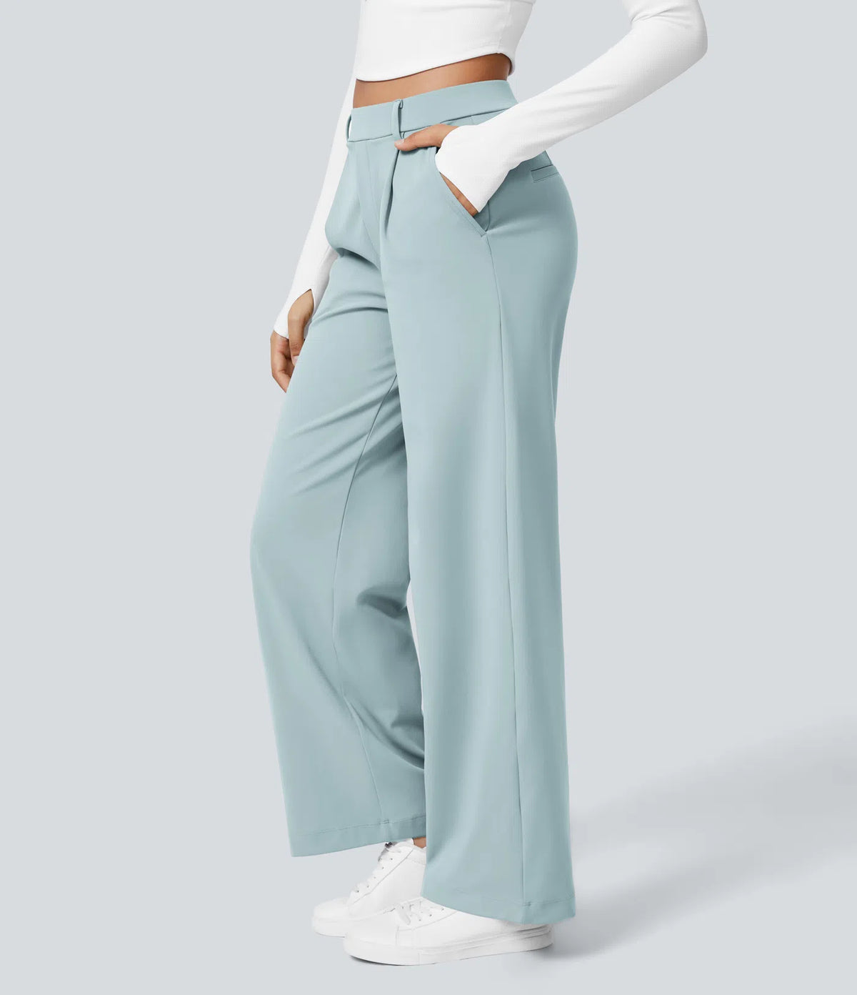 Pantalon Tailleur Large Fluide