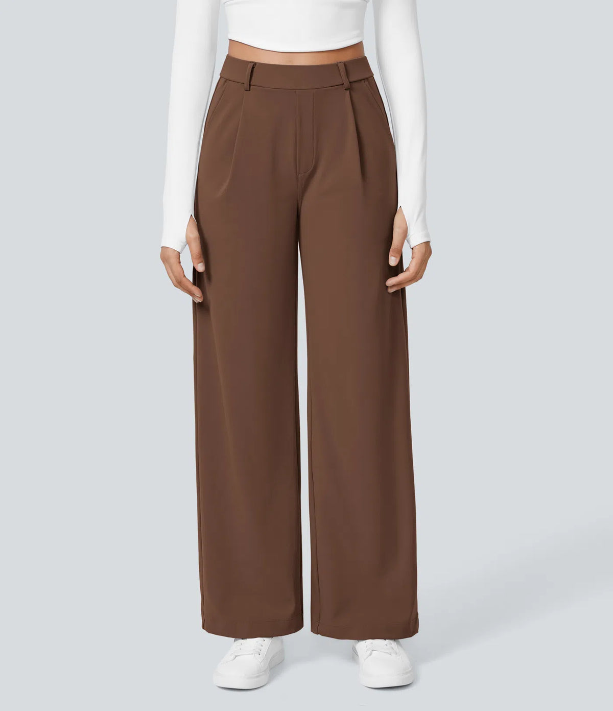 Pantalon Tailleur Large Fluide