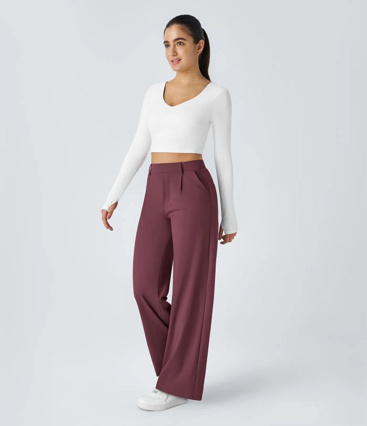 Pantalon Tailleur Large Fluide