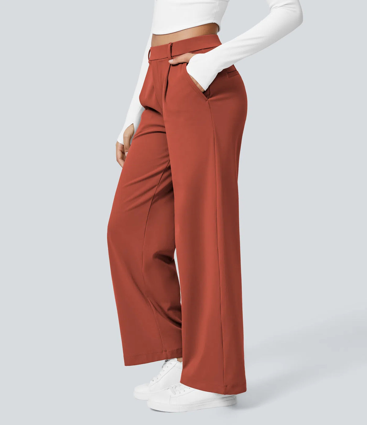 Pantalon Tailleur Large Fluide