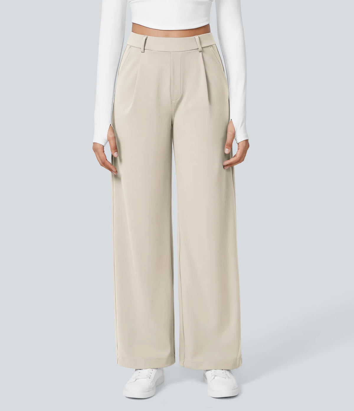 Pantalon Tailleur Large Fluide