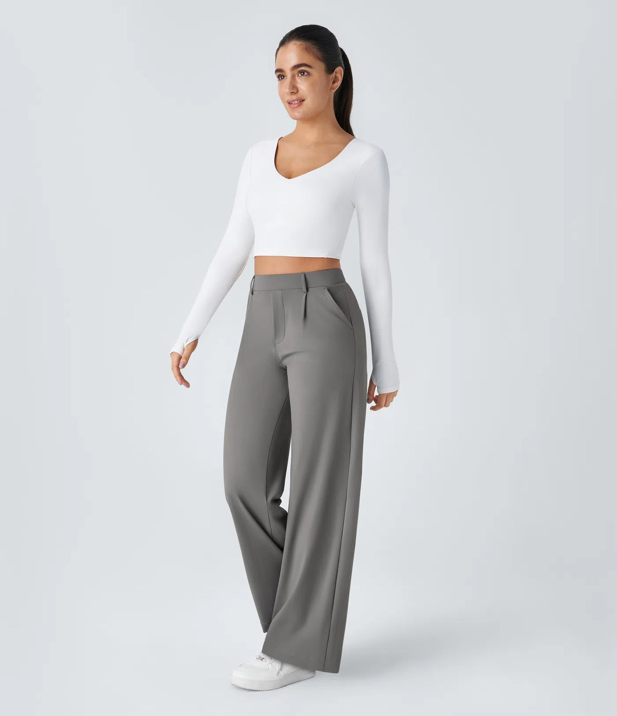 Pantalon Tailleur Large Fluide