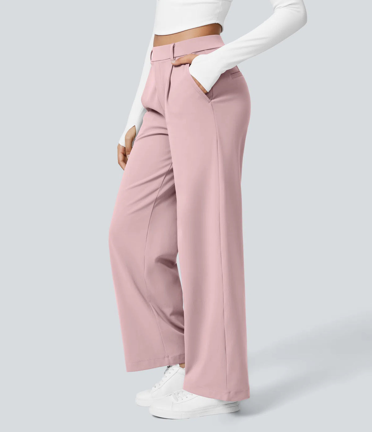 Pantalon Tailleur Large Fluide