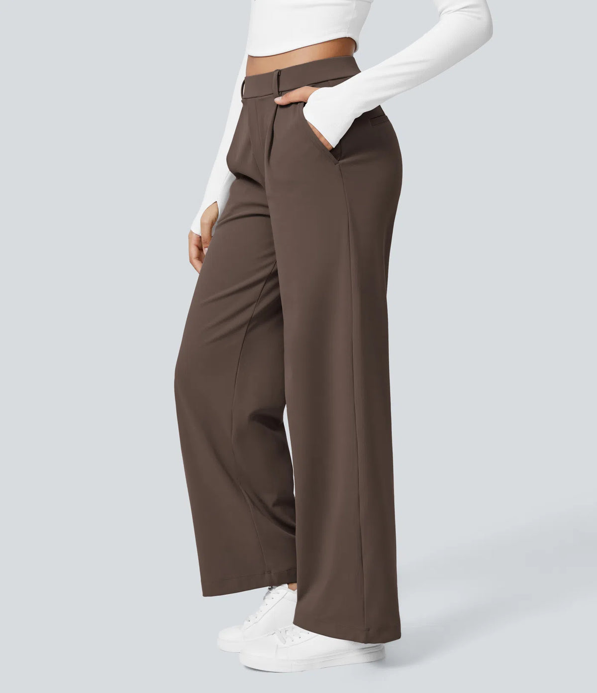 Pantalon Tailleur Large Fluide