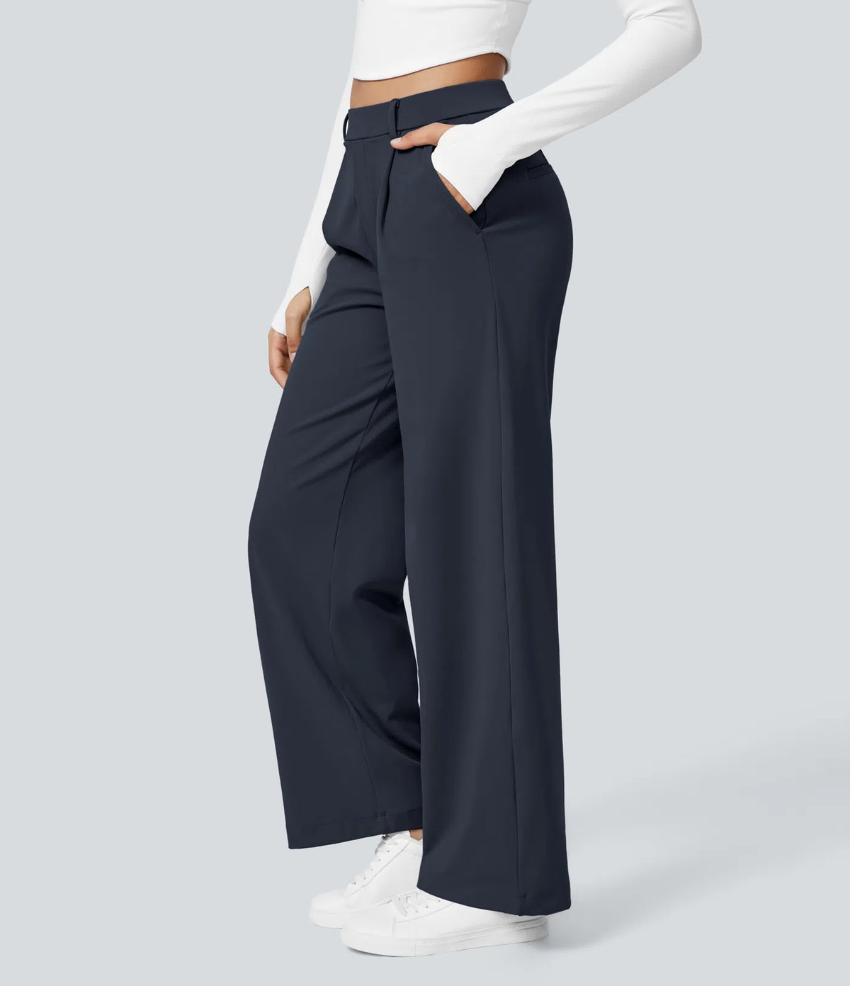 Pantalon Tailleur Large Fluide
