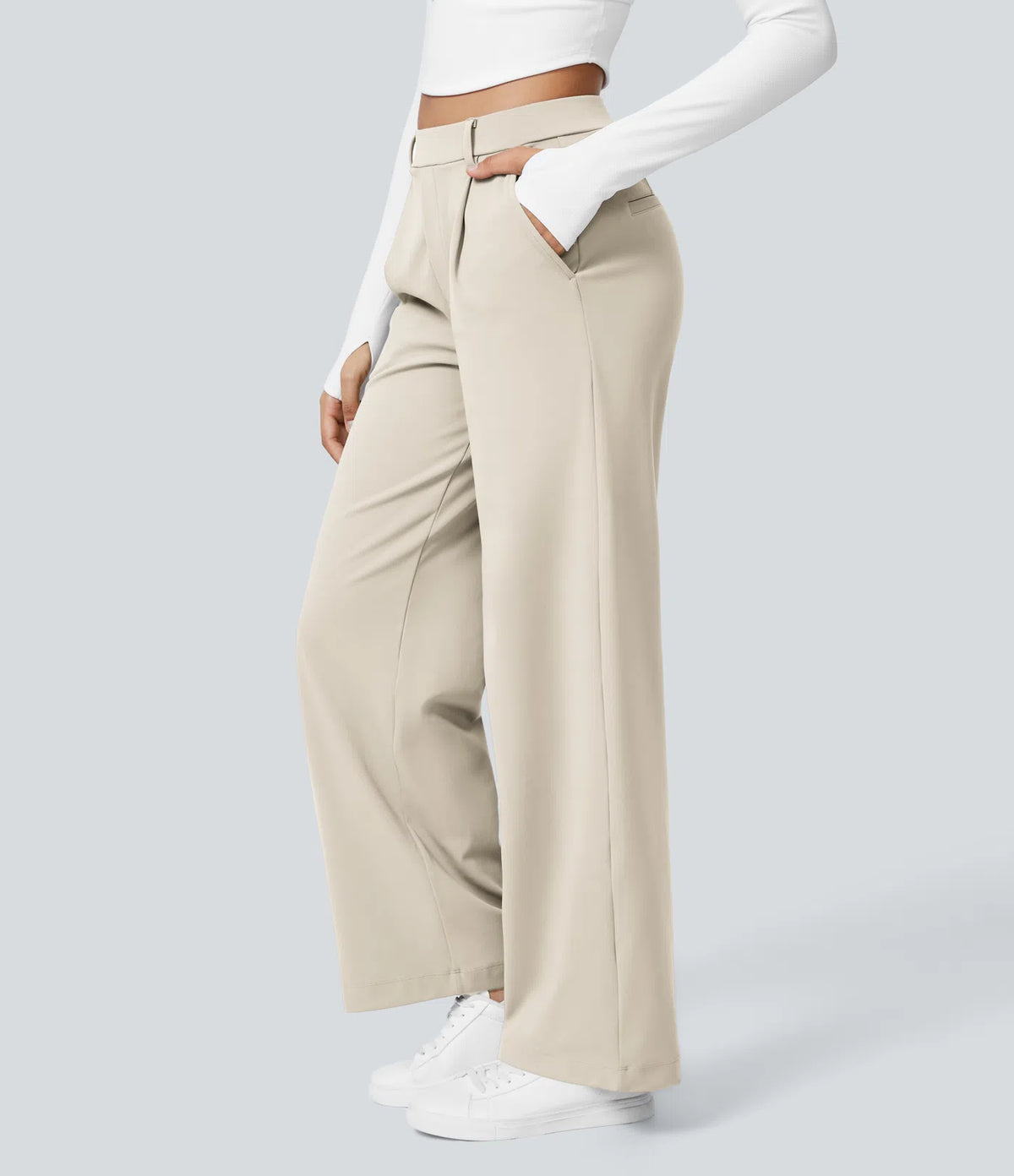Pantalon Tailleur Large Fluide