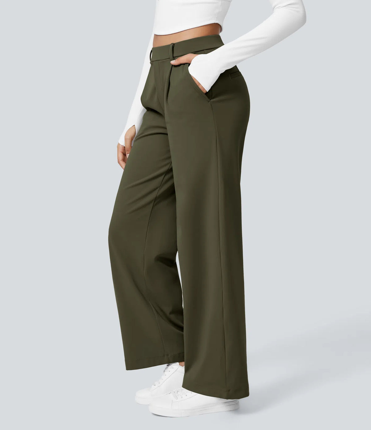Pantalon Tailleur Large Fluide