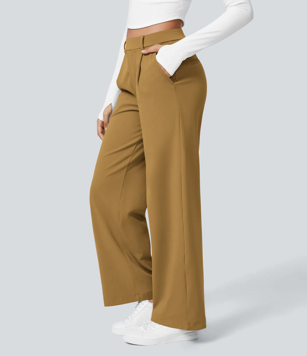 Pantalon Tailleur Large Fluide