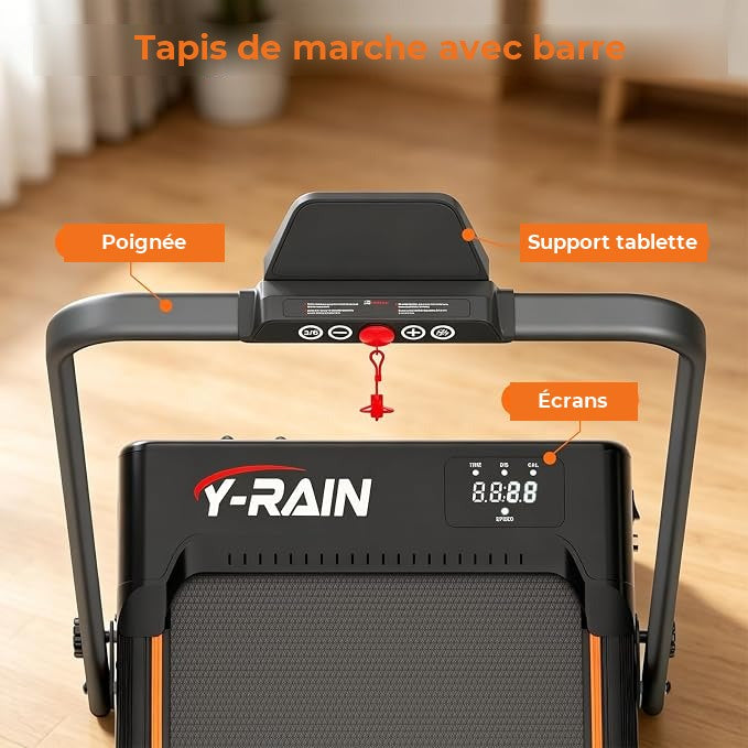 Le tapis déplié, barre relevée