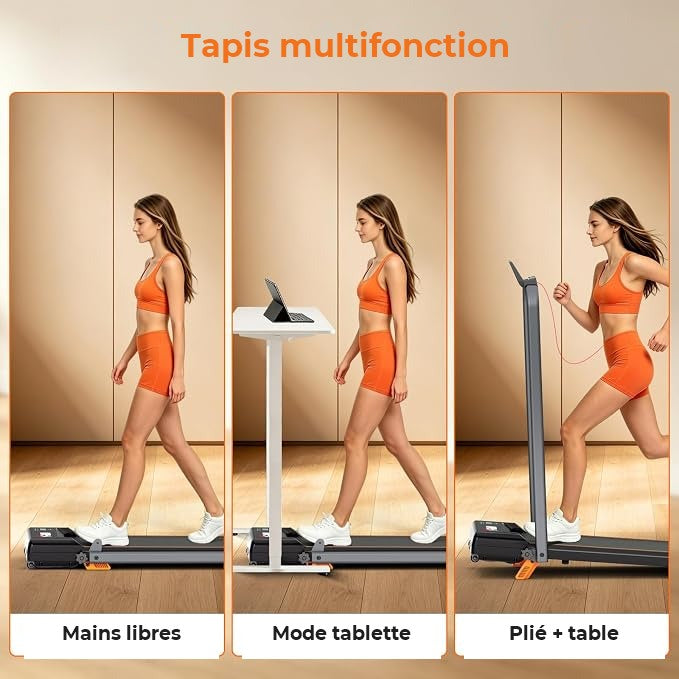 Les trois usages du tapis de marche