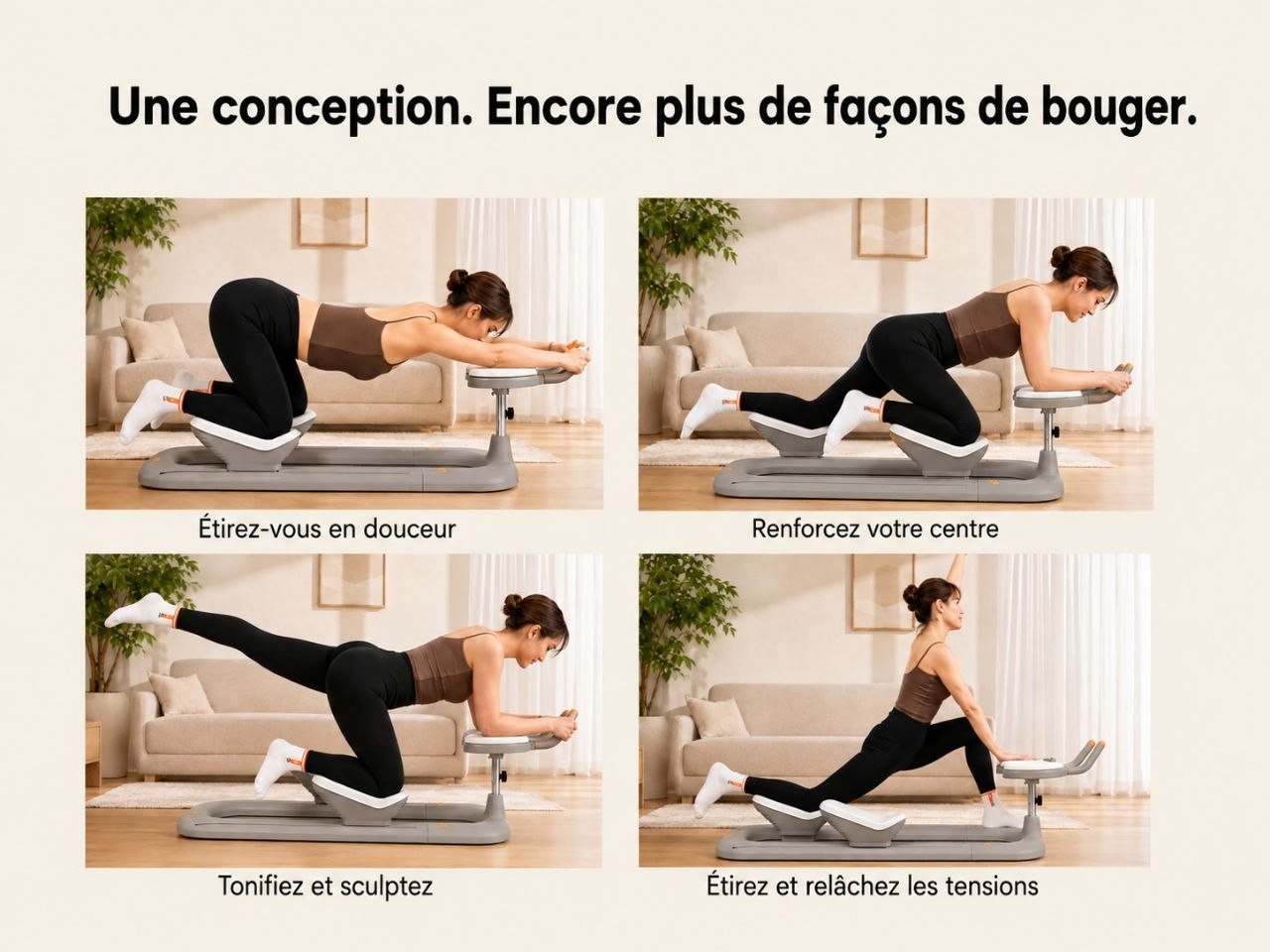 Quatre mouvements possibles avec le MOVBODY